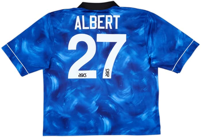 1993-95 Newcastle Away Shirt Albert #27 - 8/10 - (XXL)