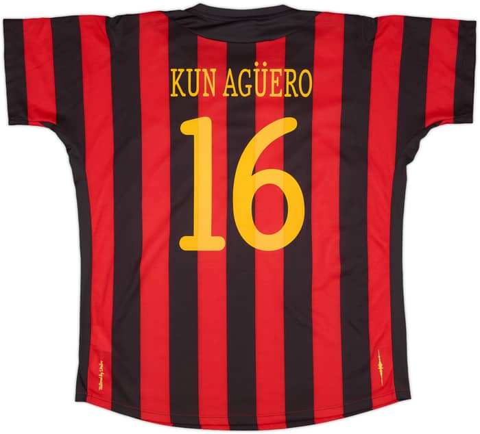 2011-12 Manchester City Away Shirt Kun Aguero #16 - 9/10 - (XL)
