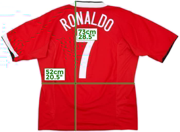 2004-06 Manchester United Home Shirt Ronaldo #7 - 7/10 - (XXL)