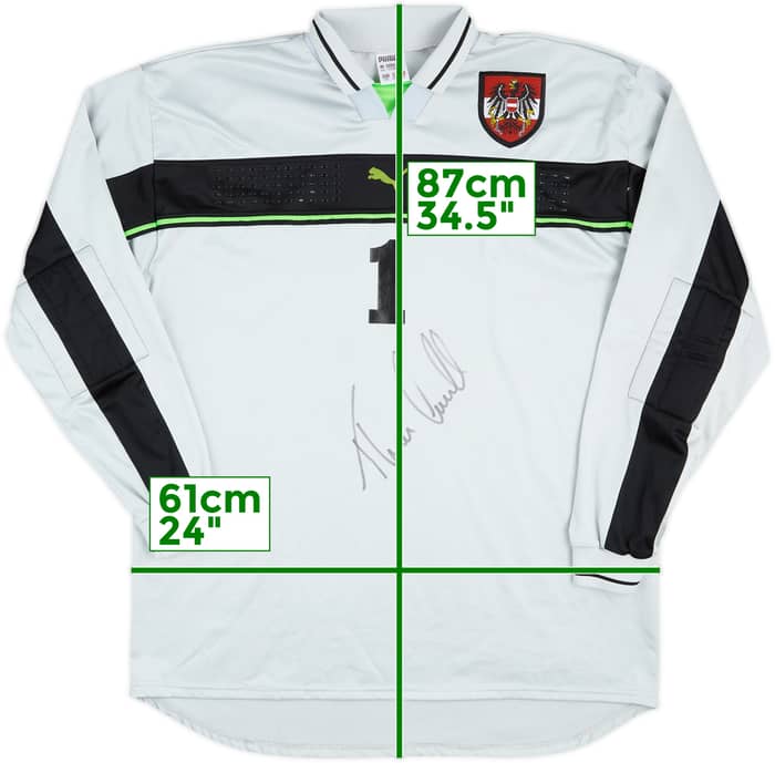 1998-00 Austria Match Issue Signed GK Shirt #1