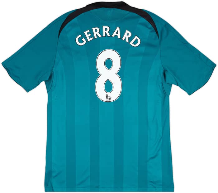 2008-09 Liverpool Third Shirt Gerrard #8 - 6/10 - (L)