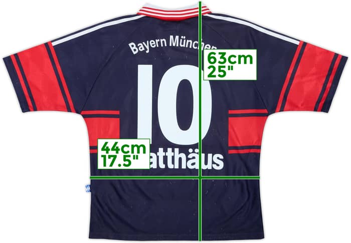 1997-99 Bayern Munich Home Shirt Matthaus #10 - 7/10 - (L.Boys)