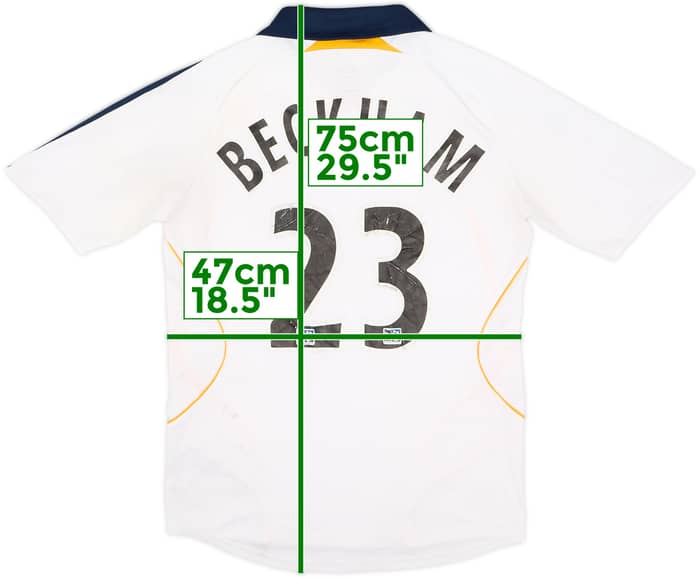 Camiseta de local del LA Galaxy 2007-08 Beckham #23 - 5/10 - (S)