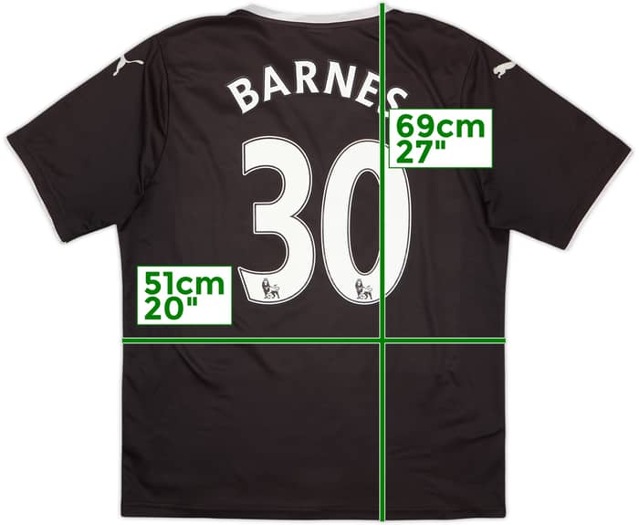 2014-15 Burnley Away Shirt Barnes #30 - 6/10 - (L)