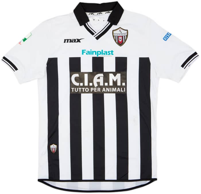 2015-16 Ascoli Match Issue Home Shirt Caturano #18