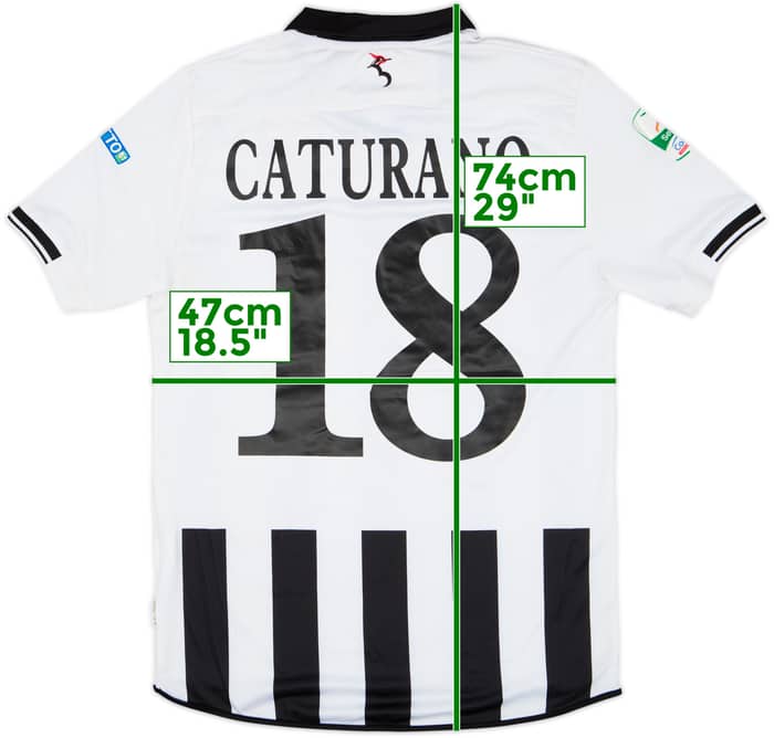 2015-16 Ascoli Match Issue Home Shirt Caturano #18