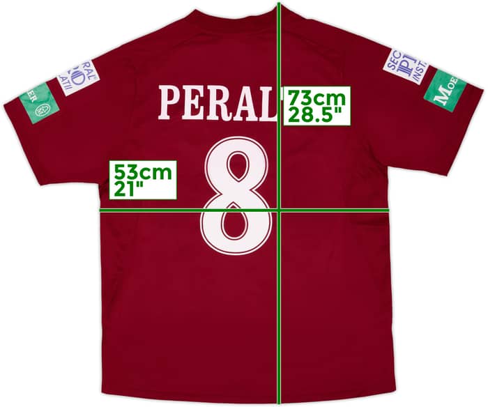 2009-10 Cluj Match Issue Home Shirt Peralta #8
