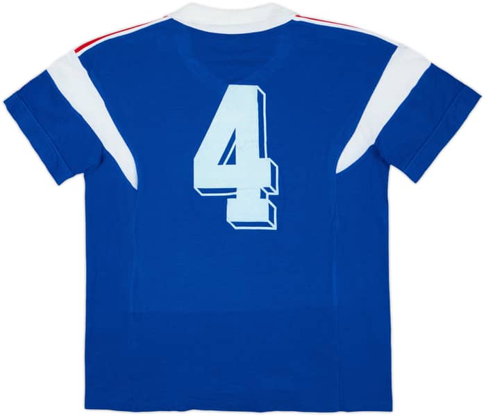 1986-87 France U-21 Match Issue Home Shirt #4