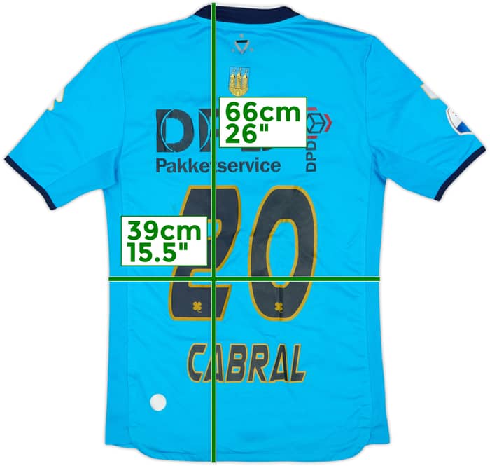 Camiseta de visitante del Willem II 2014-15 de juego Cabral #20