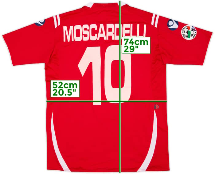 2008-09 Piacenza Match Issue Home Shirt Moscardelli #10