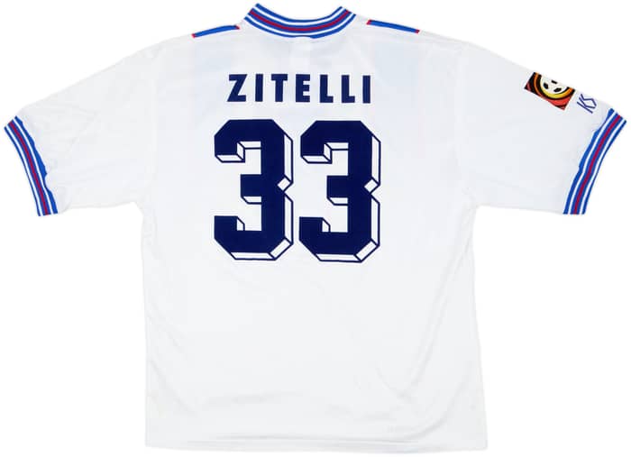 1996-98 Karlsruhe Match Issue Home Shirt Zitelli #33