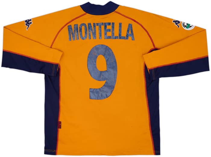 Camiseta de la cuarta equipación Versión jugador L/S del Roma 2001-02 Montella #9