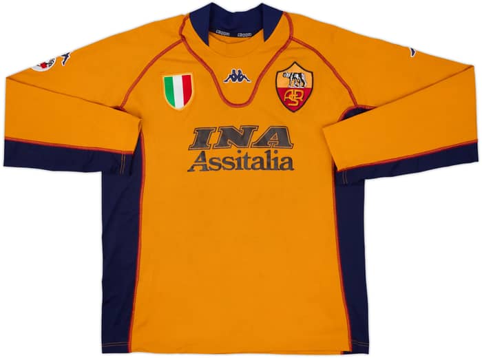 Camiseta de la cuarta equipación Versión jugador L/S del Roma 2001-02 Montella #9