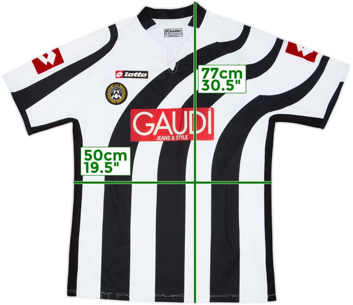 2005-06 Udinese Signed Home Shirt #19 - 7/10 - (XL)