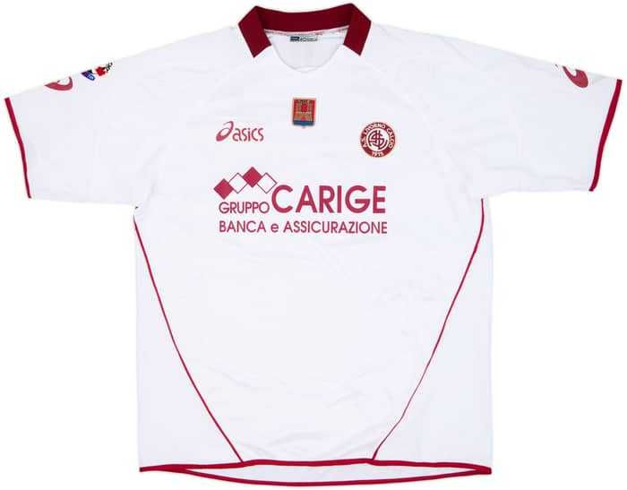 Camiseta de visitante emitida para partido del Livorno 2005-06 Colucci #24