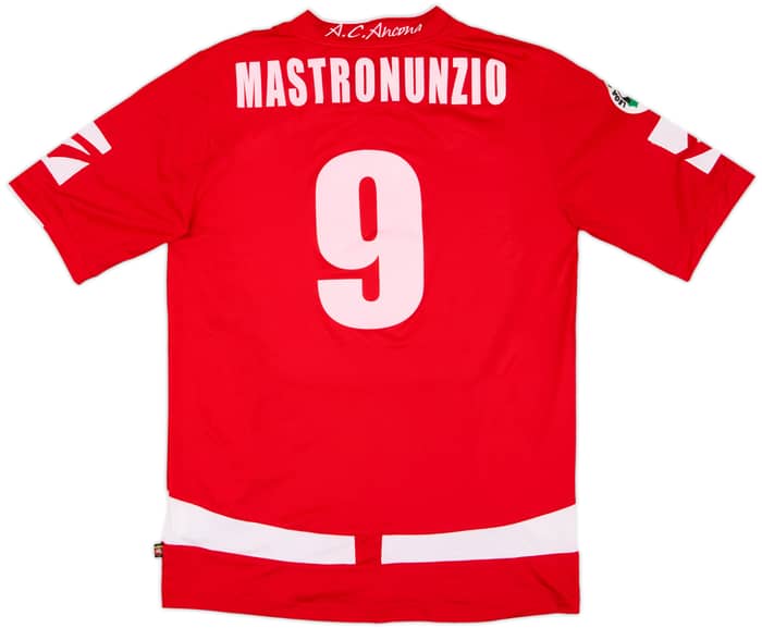 2009-10 Ancona Match Issue Home Shirt Mastronunzio #9