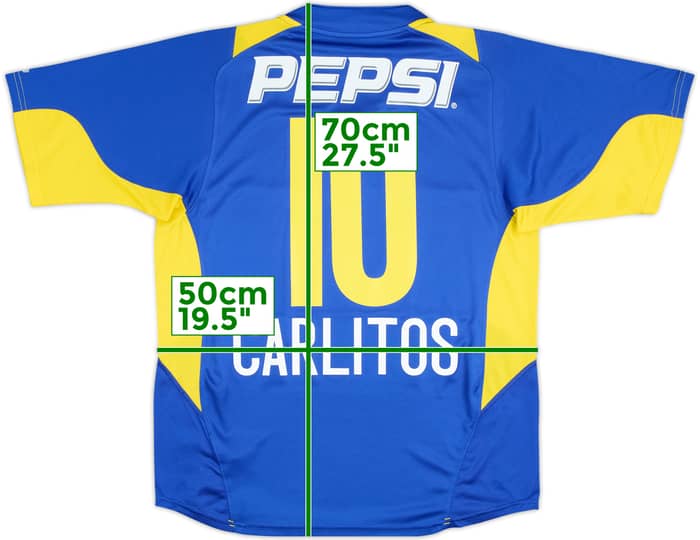 Camiseta de local del Boca Juniors 2004-05 Carlitos #10 - 9/10 - (M)