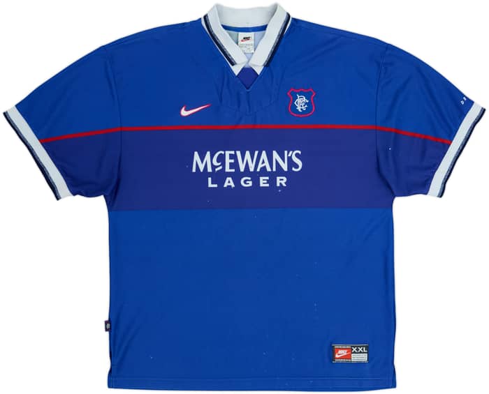 1997-99 Rangers Home Shirt Gascoigne #8 - 5/10 - (XXL)