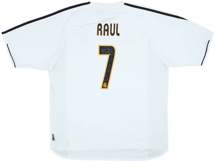2003-04 Real Madrid Home Shirt Raul #7 - 5/10 - (XL)