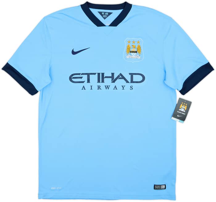 2014-15 Manchester City Home Shirt Silva #21 (L)
