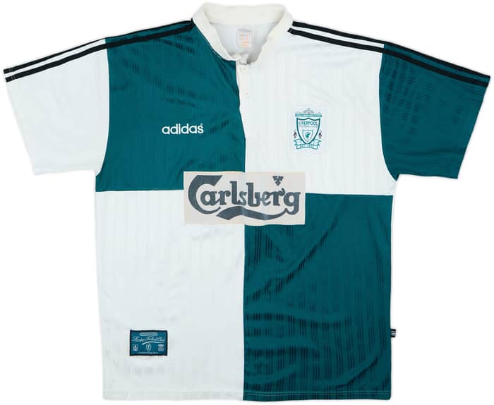 Camiseta de visitante del Liverpool 1995-96 - 3/10 - (XL)