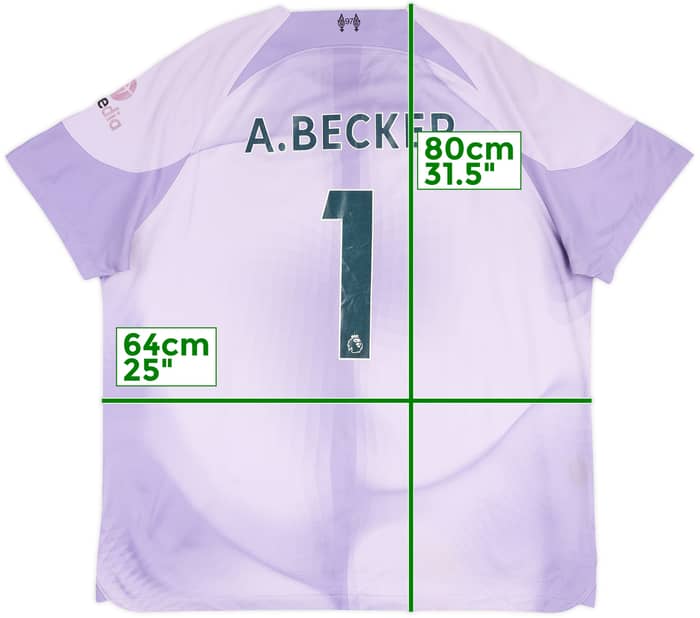 2022-23 Liverpool GK S/S Shirt A.Becker #1 - 5/10 - (XXL)