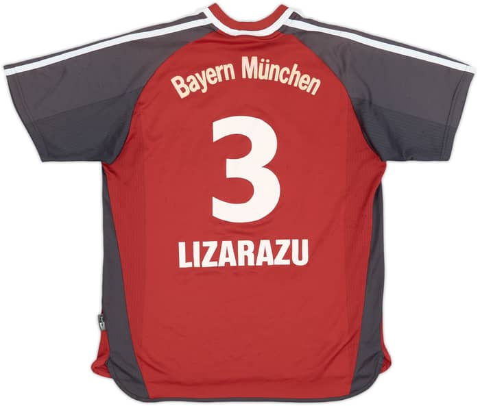 2001-02 Bayern Munich Home Shirt Lizarazu #3 - 5/10 - (Y)