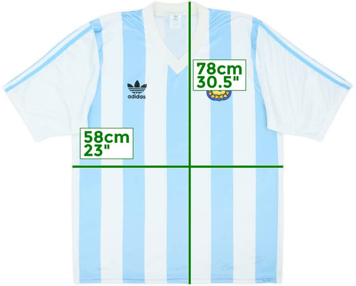 1989-90 Argentina Home Shirt - 7/10 - (L)