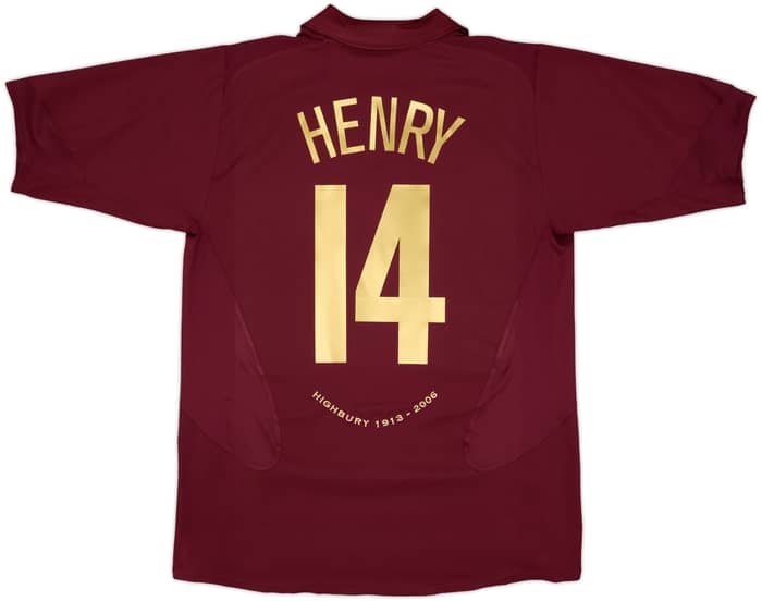 2005-06 Arsenal Home Shirt Henry #14 - 7/10 - (L)