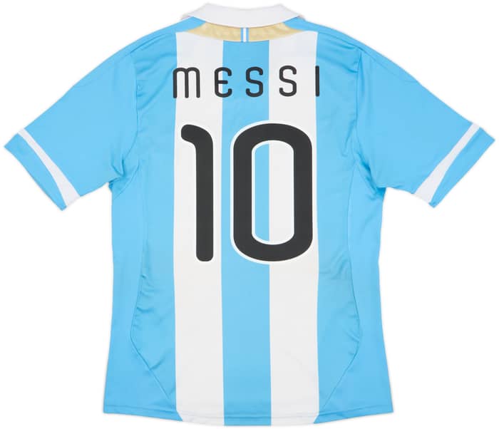 2011-13 Argentina Home Shirt Messi #10 - 7/10 - (M)