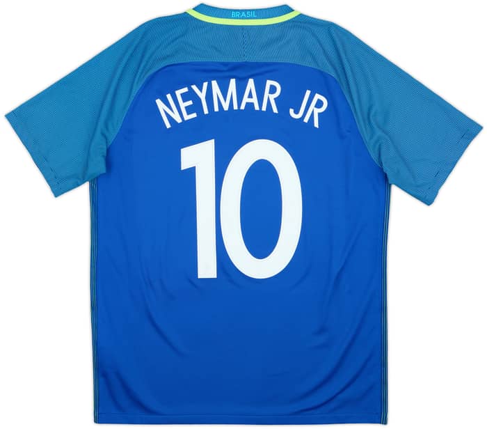 2016-17 Brazil Away Shirt Neymar #10 - 8/10 - (L)