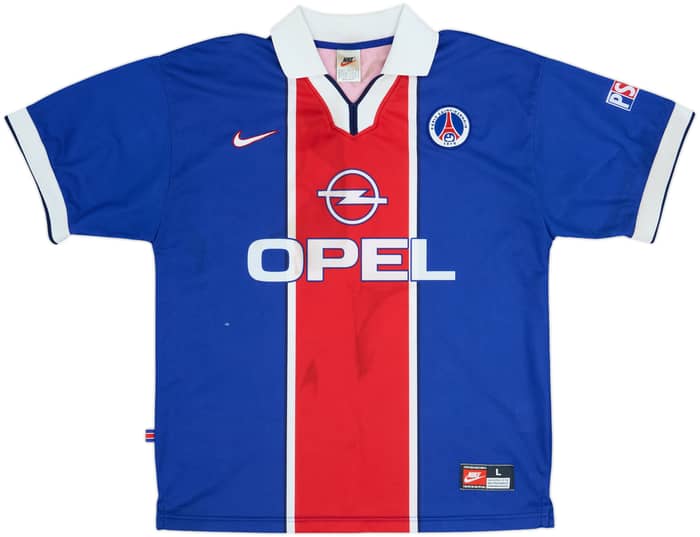 1997-98 Paris Saint-Germain Home Shirt Rai #10 - 5/10 - (L)