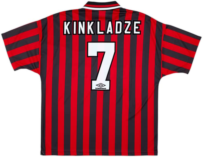 1994-96 Manchester City Away Shirt Kinkladze #7 - 4/10 - (XXL)
