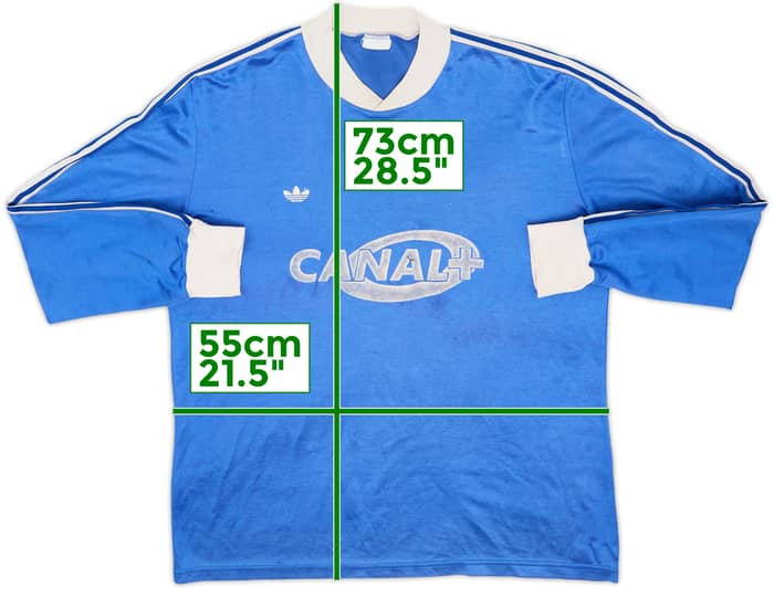 1986-90 Coupe de France L/S Shirt #7 - 5/10 - (XL)