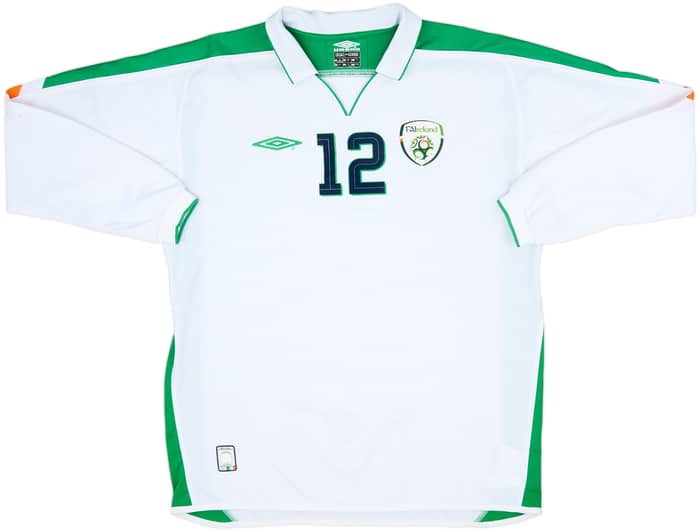 2003-05 Ireland Youth Match Issue Away L/S Shirt #12