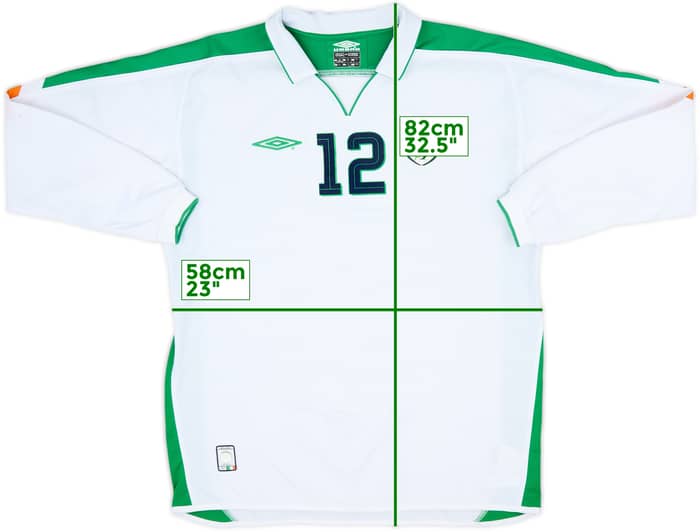 2003-05 Ireland Youth Match Issue Away L/S Shirt #12