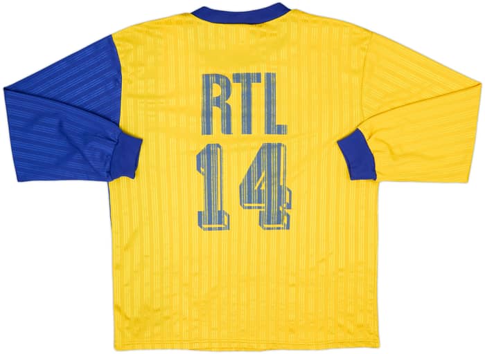 1980s Coupe de France Home L/S Shirt #14 - 7/10 - (XL)
