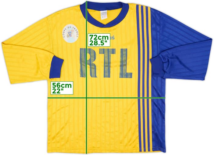 1980s Coupe de France Home L/S Shirt #14 - 7/10 - (XL)