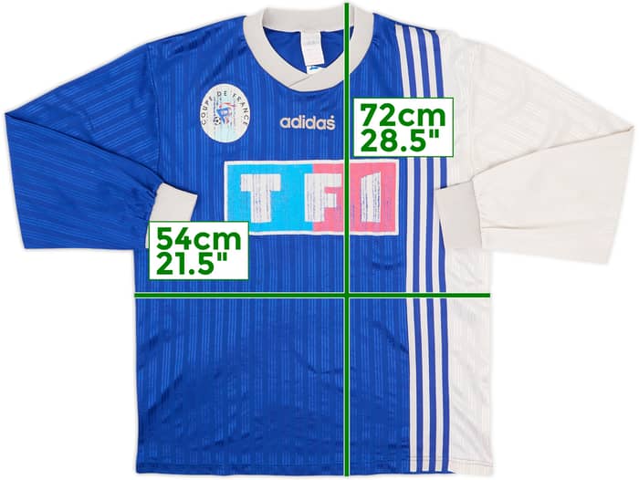 1990s Coupe de France L/S Shirt #10 - 5/10 - (XL)