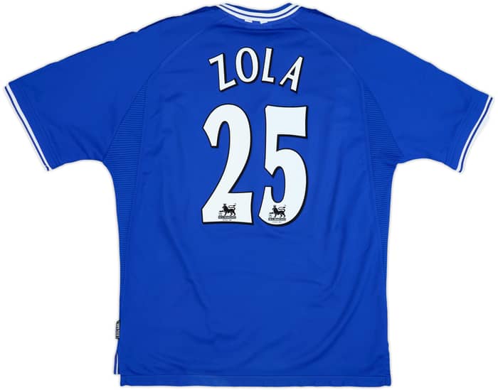 1999-01 Chelsea Home Shirt Zola #25 - 9/10 - (XL)