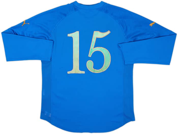2004-06 Italy Match Issue Home L/S Shirt #15