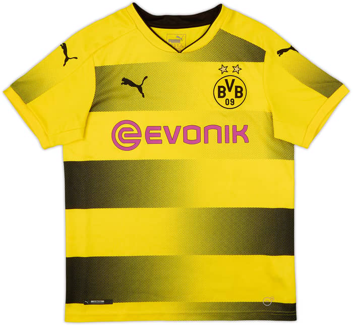 2017-18 Borussia Dortmund Home Shirt - 8/10 - (13-14 Years)