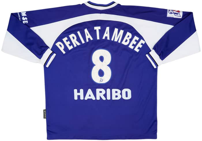 2001-02 Grenoble Foot Match Issue Home L/S Shirt Periatambee #8