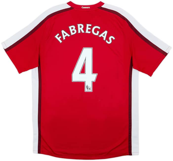2008-10 Arsenal Home Shirt Fabregas #4 - 6/10 - (L)