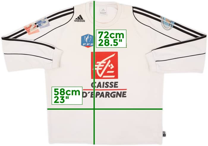 2007-08 Coupe de France Home L/S Shirt #3 - 5/10 - (XL)