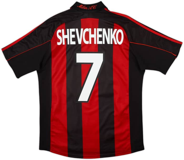 Camiseta de local del AC Milan 2000-02 Shevchenko #7 - 8/10 - (M)