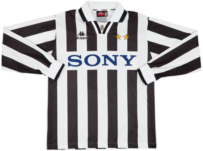 1995-97 Juventus Youth Match Issue Home L/S Shirt #10