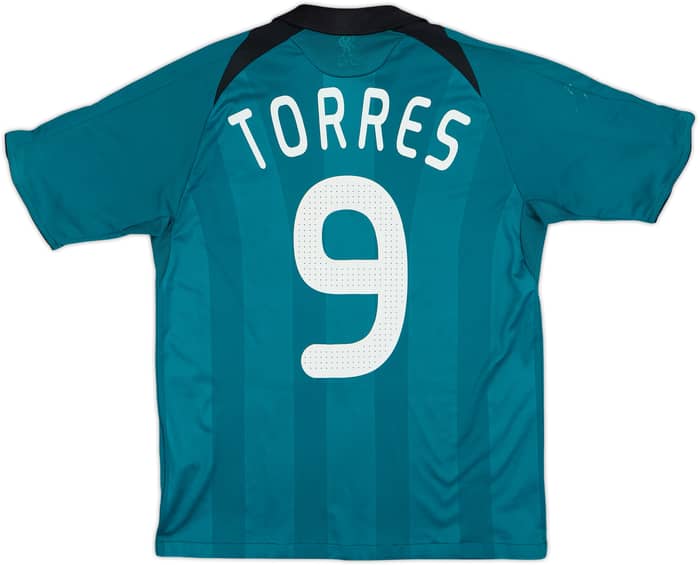 2008-09 Liverpool Camiseta de Tercera Torres #9 - 7/10 - (L.Boys)