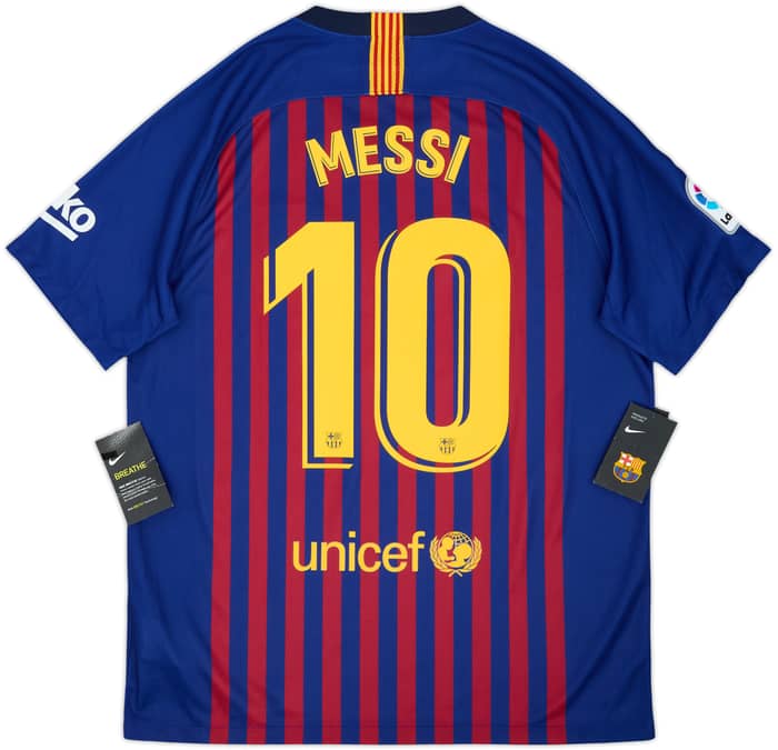 2018-19 Barcelona Home Shirt Messi #10 (L)
