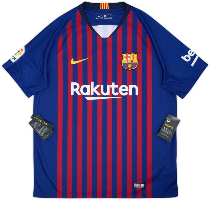 2018-19 Barcelona Home Shirt Messi #10 (L)